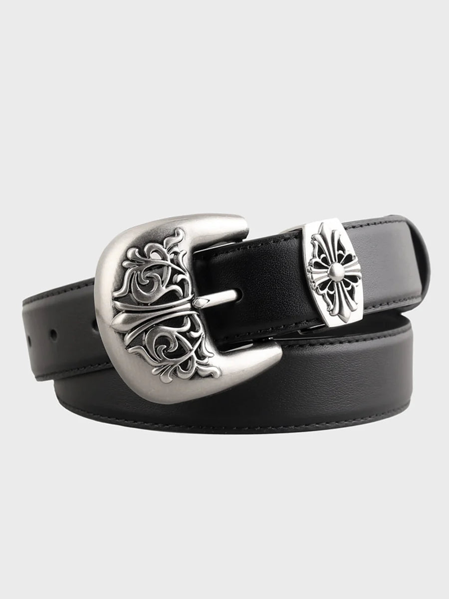 Women's fashionable and versatile carved belt
