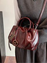 Lightweight crossbody handbag pleated cloud bag