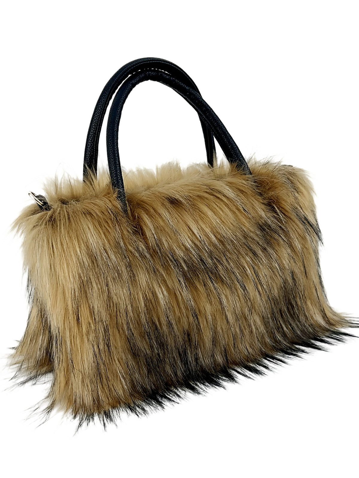 Trendy chain crossbody bag fashionable fur bag