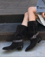 Women's Soft Leather Retro Fashion Riding Boots