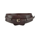 Women's Fashionable Imitation Leather Harness Wide Belt