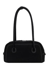 Retro frosted shoulder handbag casual pillow bag