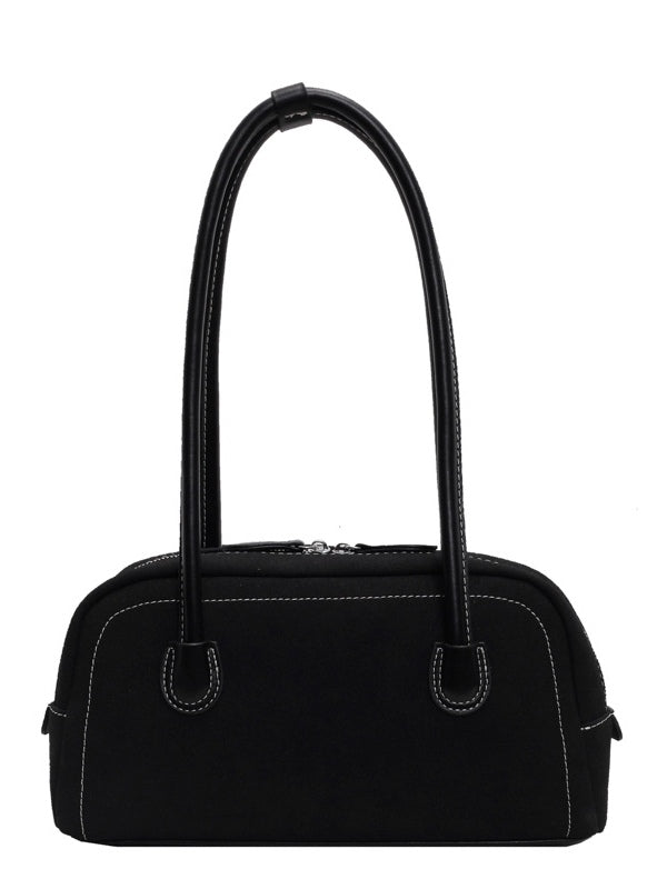 Retro frosted shoulder handbag casual pillow bag