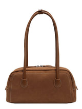 Retro frosted shoulder handbag casual pillow bag