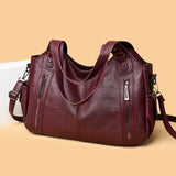 Fashionable rivet high-end large-capacity tote bag