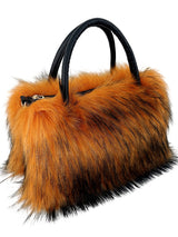 Trendy chain crossbody bag fashionable fur bag