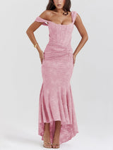 Blue bell floral maxi dress