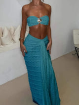 Shell swimsuit two piece set