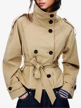 Early Fall Short Trench Jacket