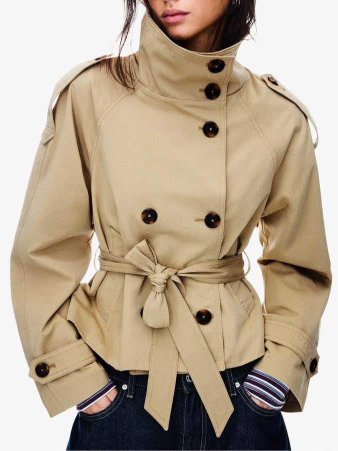Early Fall Short Trench Jacket