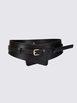 Women's Fashionable Imitation Leather Harness Wide Belt